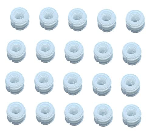 Image of TERF® M6 X 10.5mm Wood Insert Nut Flat Pack Furniture Pre-Inserted Cam Dowel Nuts M6 (6mm) X 10.5mm Threaded Insert Socket Nut for Wood Timber Furniture - Pack of 20