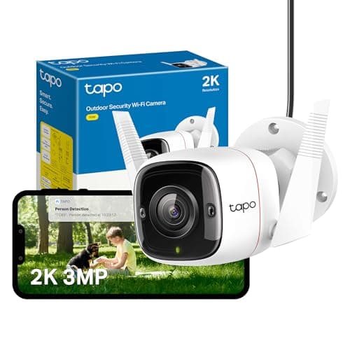 Image of Tapo TC65 2K Security Camera Outdoor Wireless & Wired, Outdoor Camera No Monthly Fee, Smart Person Detection, Advanced Night Vision,Two-Way Talk, IP66 Weatherproof, Works with Alexa & Google