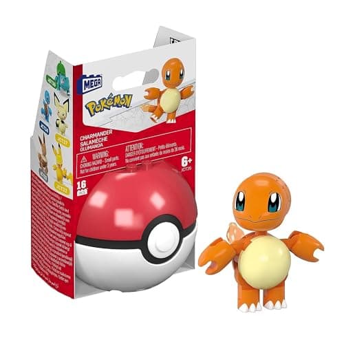 Image of MEGA Pokémon Charmander Building Toy Kits with Action Figure
