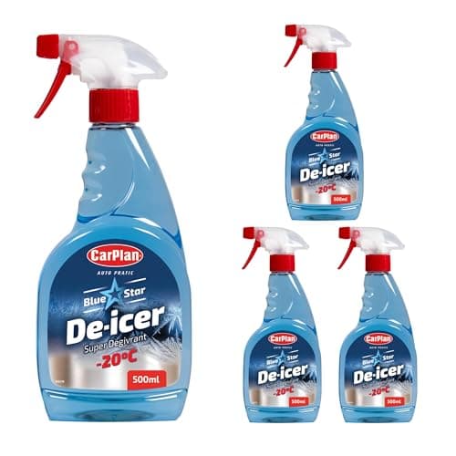 Image of CarPlan TDI501 Blue Star Winter De Icer Trigger Spray 500ml x 4