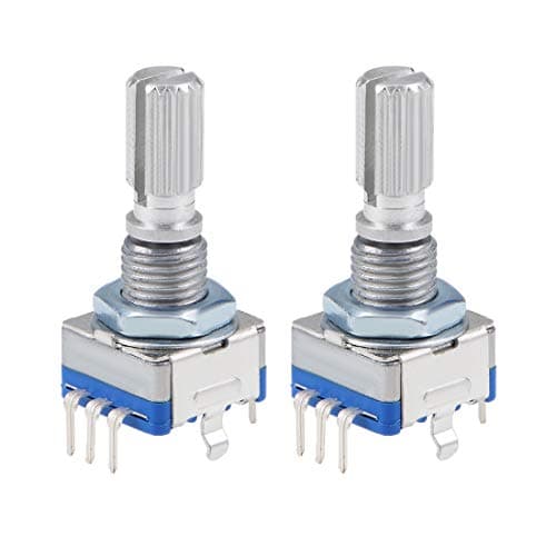 Image of sourcing map 360 Degree Rotary Encoder Code Switch Digital Potentiometer EC11 5 Pins 20mm 2pcs
