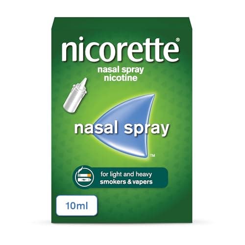 Image of Nicorette Nasal Spray (1x 10ml), Fast-Acting Nicotine Nasal Spray to Help Stop Smoking, Cessation Aid for Relief from Cravings and Nicotine Withdrawal