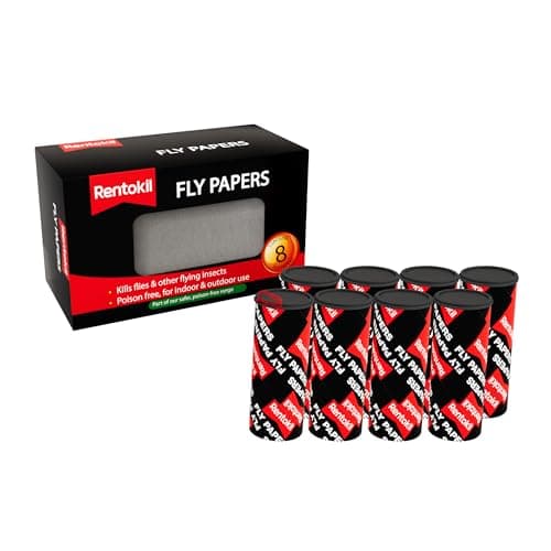 Image of Decco Rentokil FF89 Pesticide Free Fly Paper (Pack of 8)