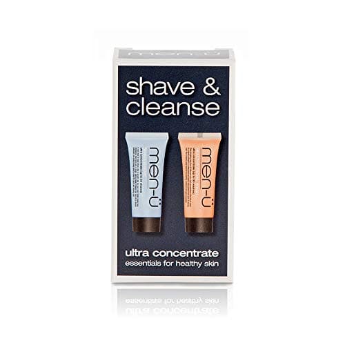 Image of men-u SHAVE CLEANSE DUO – Buddy tube mens skincare starter set 2 x 15ml. Perfect for travelling – Shave Cream & Face Wash men. High-Performance, Long Lasting, Ultra-Concentrate Formula. Up to 30 APPS