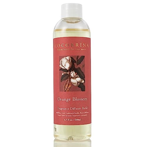 Image of Cocorrína Reed Diffuser Refill - Orange Blossom 200ml Scented Oil Refill for Reed Diffuser Home Fragrance for Bedroom, Bathroom Office Home Décor