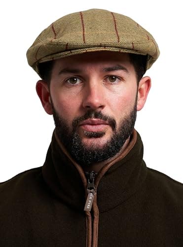 Image of JACK PYKE Wool Blend Flat Cap Tweed 60cm