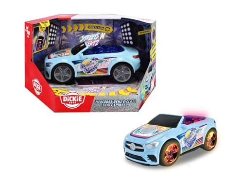 Image of Dickie Toys - Mercedes-Benz E-Class Beat Spinner (23.5 cm) - Dancing Streets N BEATZ Toy Car, Motorised, Pop Music & Colour Changing, Battery Operated, Car for Children from 3 Years