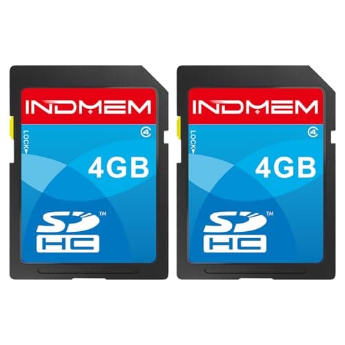 Image of SD Card 4GB SDHC Class 4 Flash Memory Card 4 GB Camera Cards 2 Packs