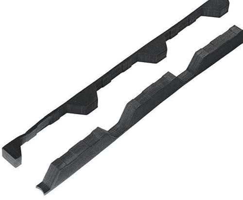 Image of Riayk 32/1000 250 Box Profile Foam Eaves Fillers, 25mm Thick, Pack of 10 Pairs (Black)