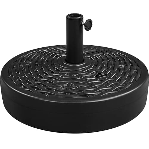 Image of Yaheetech 22L Water/Sand Filled Umbrella Base HDPE Free-standing Patio Parasol Base Stand All-weather Market Umbrella Base for Outdoor
