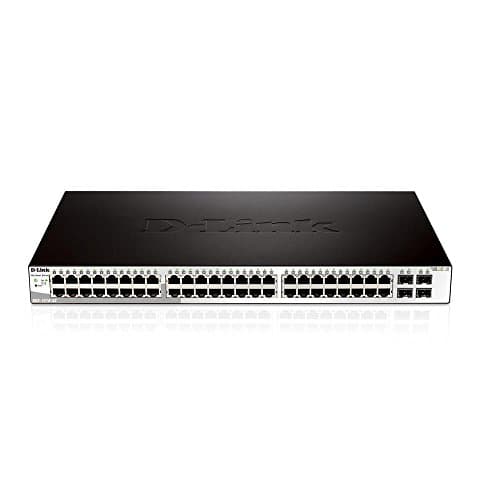 Image of D-Link DGS-1210-52 52-Port Gigabit Smart Managed Switch, 48 x 1000Base-T, 4 x Combo, Enhanced L2 switching, L2+ Static Routing, Fanless