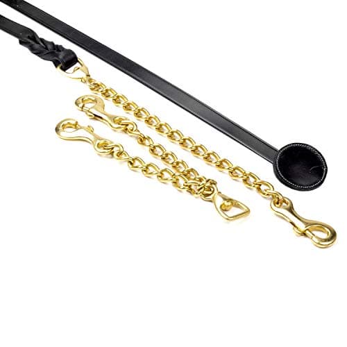 Image of Whitaker Leather Lead and Brass Lead Chain