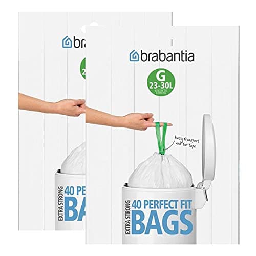Image of Brabantia Bin Bags 23-30 Litres (G), pack of 80.