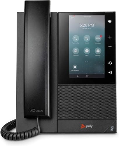 Image of Poly CCX 500 5" LCD PolyHD Voice Acoustic PoE-enabled IP Phone with Speakerphone