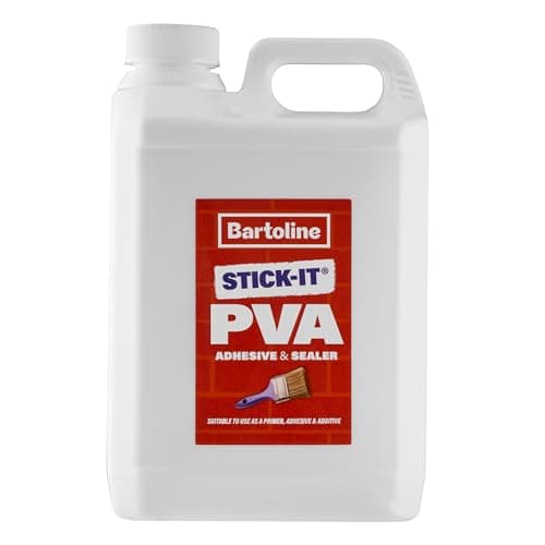Image of Bartoline PVA Glue Adhesive & Sealer 2.5L - Multi-Purpose Primer, Adhesive, and Sealer for Concrete, Wood, Tiles, Fabric, and More, Dust-Proofing, Bonding & Sealing