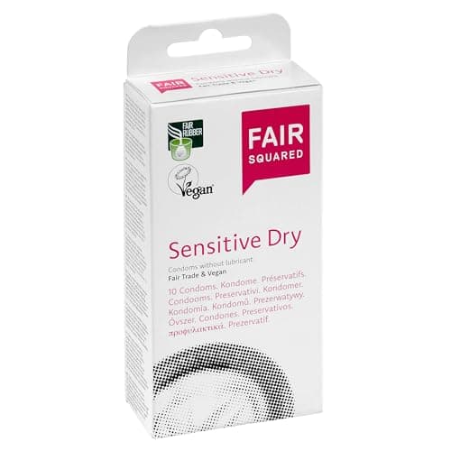 Image of Fair Squared Sensitive Dry Condoms, 10-Piece