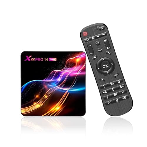 Image of Android 14.0 TV Box, Android TV Box 4GB RAM 128GB ROM RK3528 Quad-Core 64bit Cortex-A53 Support 2.4/5.0GHz WiFi6 BT5.0 4K 10/100M Ethernet HD 2.0 Smart TV Box