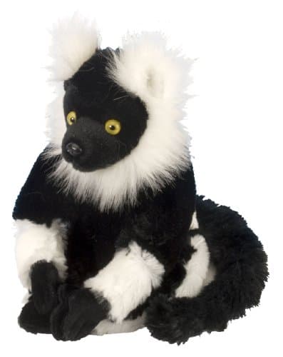 Image of Wild Republic Europe 12271 Wild Republic Black & White Lemur Plush Soft, Cuddlekins Cuddly Toys, Gifts for Kids 20 cm