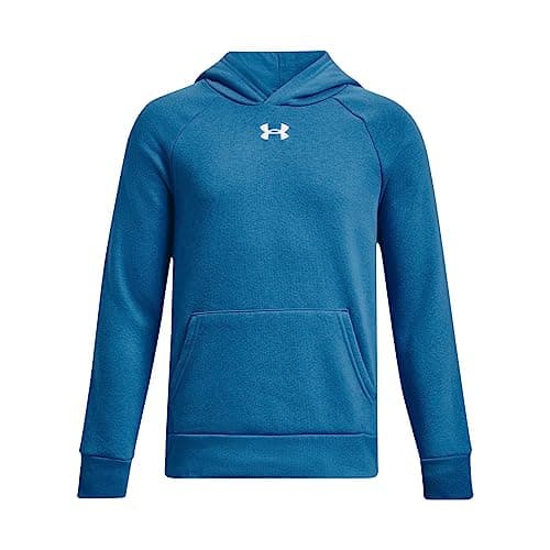 Image of Under Armour Boys Logo OTH Hoodie Junior Blue 11-12 Years