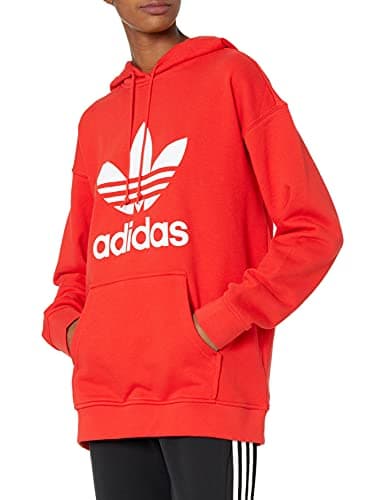 Image of adidas Originals Women's Plus Size Trefoil Hoodie, Red, 2X