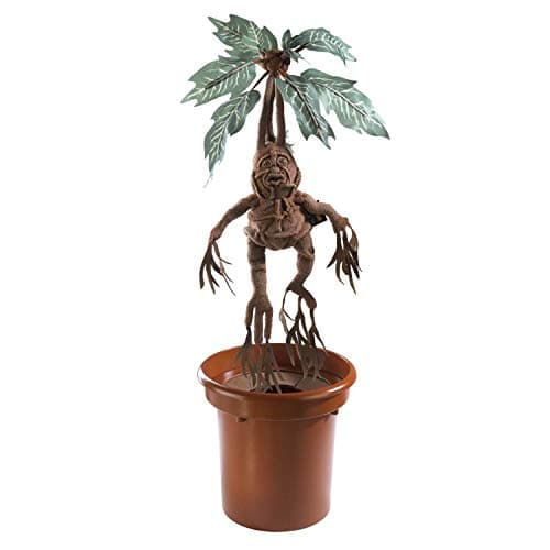 Image of The Noble Collection Harry Potter Mandrake Interactive Collector's Plush with Pot - Officially Licensed 14in (35cm) Electronic Plush Toy Dolls Gifts