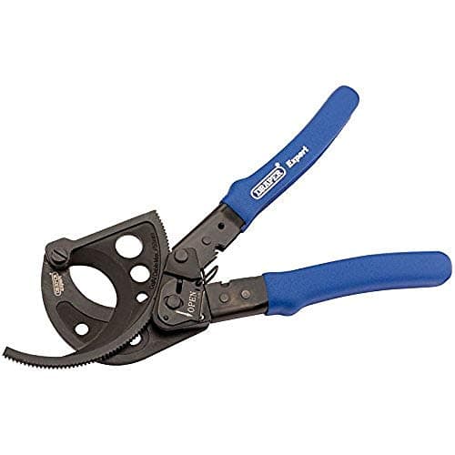 Image of Draper 64329 Ratchet Action Cable Cutter (280mm) and Black 280 mm
