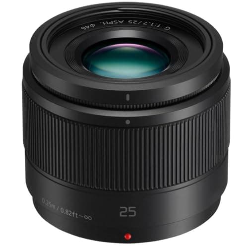Image of Panasonic LUMIX G Lens, 25mm, F1.7 ASPH, Mirrorless Micro Four Thirds, H-H025K (USA Black)