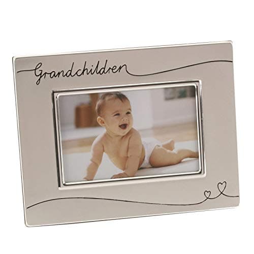 Image of Juliana Grandchildren Two Tone Silverplated Arched 4x6" Landscape Photo Frame FS616