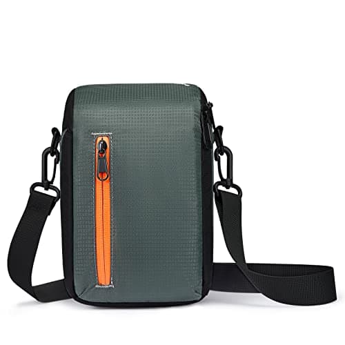 Image of S-ZONE Camera Crossbody Sling Bag Waterproof Nylon Shockproof Padded DSLR SLR Protection Case for Mirrorless Lens Cable