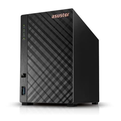 Image of Asustor Drivestor 2 Lite AS1102TL, 2 Bay NAS Enclosure Network Storage, 1.7GHz Quad Core, 1GbE Port, 1GB RAM DDR4, Network Attached Storage for Cloud Storage (Diskless)