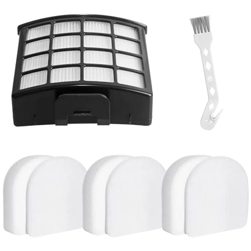 Image of Replace For Shark PowerDetect, 3 Pack Vacuum Filter + 1 Hepa Filter Compatible with Shark DuoClean Detect AZ3900UKT AZ3900UKTBK Anti Hair Wrap Plus Upright Corded Pet Vacuum Cleaner
