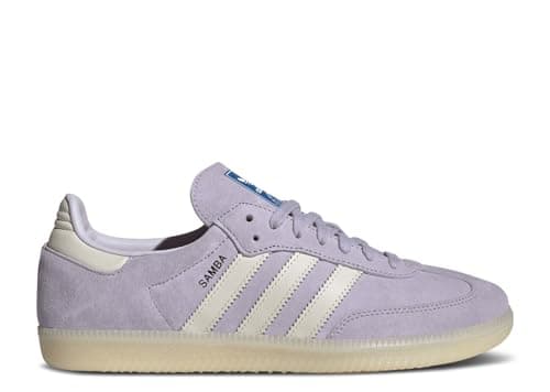 Image of adidas Originals Men's Samba Soccer Shoe, Silver Dawn/Chalk/Cloud White, Size 10.5, Silver Dawn/Chalk/Cloud White, 10.5