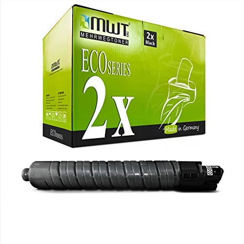 Image of 2x Kraft Office Supplies toner cartridge compatible for Ricoh Aficio MP C 3002 3502 AD replaces 841651 842016 Black