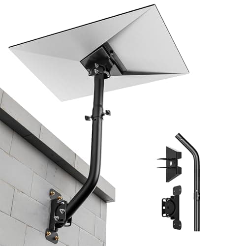 Image of Starlink Gen 3 Mount 360° Adjustable V3 Starlink Wall Mount Starlink Gen3 Pole Mounting Kit with Starlink Gen 3 Pipe Adapter for Gen3 Starlink Internet Kit Satellite