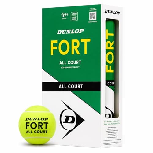 Image of DUNLOP Fort All Court TS tennis ball - for sand, hard court and grass (2x4 balls)