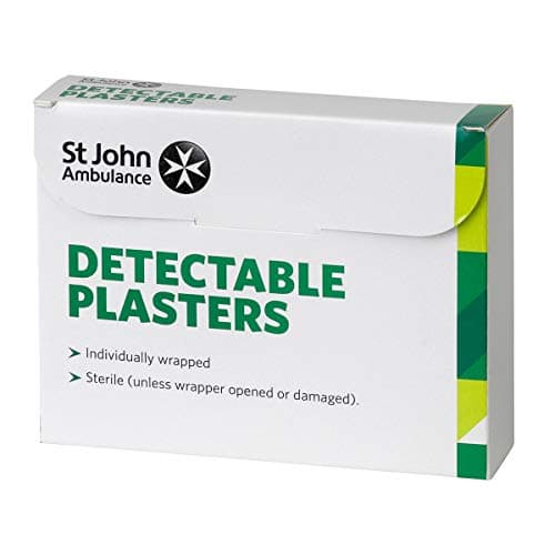 Image of St John Ambulance Assorted Blue Detectable Plasters - Pack of 100