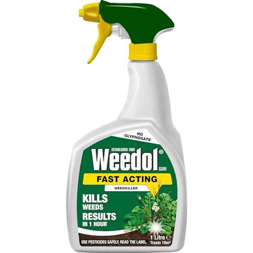 Image of Weedol 015001 Fast Acting Weedkiller, 1 Litre Spray Gun, Multicolored