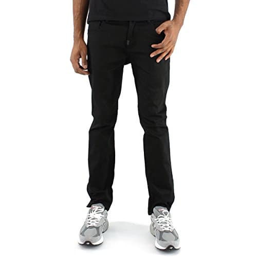 Image of LRG Men's RC Slim Straight Fit Jean, Triple Black, One Size