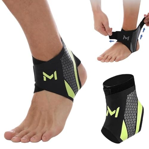 Image of Ankle Support Brace, Adjustable Ankle Brace Wrap Strap for Women & Men, Ankle Support Brace for Sports Protect, Plantar Support Strap Foot Brace Provides Stability & Comfort for Sports, Running