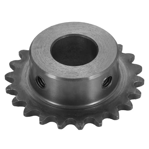 Image of sourcing map #25 Chain Roller Sprocket 15mm Bore 47.5mm OD, 22 Tooth C45 Carbon Steel ANSI Chain NO.25 Roller Sprocket Round Hole without Surface Finished for ISO 04C Chain