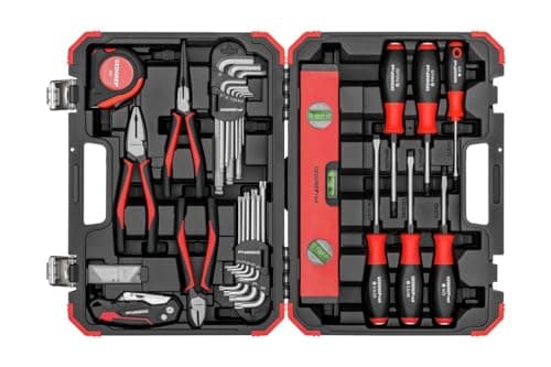 Image of GEDORE red Tool set, 43-pc. set, Complete, Tools for trades and DIY, in Plastic case, R38003043