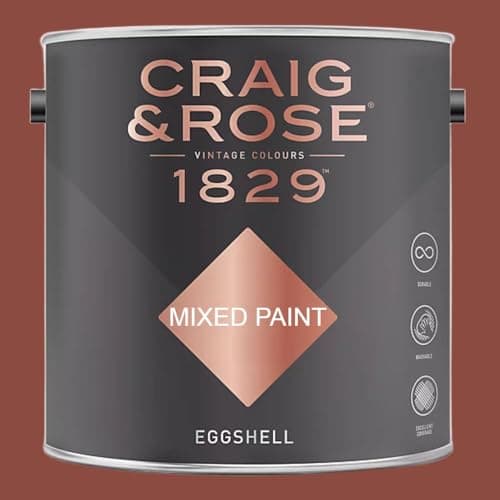 Image of Paint Stop CRAIG & ROSE 1829 EGGSHELL ARABIAN RED 2.5L