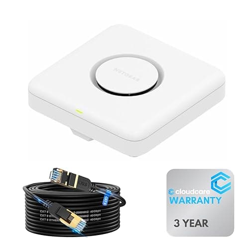 Image of NETGEAR WBE750 Tri-Band 𝐖𝐢𝐅𝐢 𝟕 18.40 Gbps Access Point | 6 GHz | Ceiling and Wall Mount Included | Cloud Care’s 3-Year Warranty SupportPlus Included