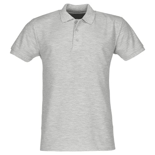 Image of Fruit of the Loom Men's 65/35 Polo Shirt, Heather Grey, X-Large