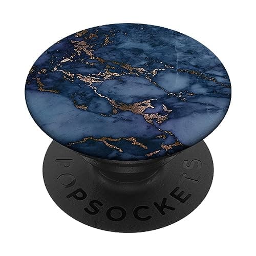 Image of PopSockets Elegant Dark Midnight & Navy Blue Pattern PopSockets PopGrip: Swappable Grip for Phones & Tablets