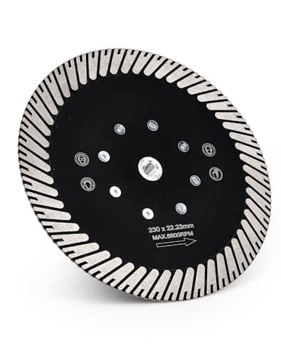 Image of Casaverde 230mm Diamond Cutting Discs,Diamond Blade Cut & Grind for Granite Quartz Quartzite, with M14 Flange