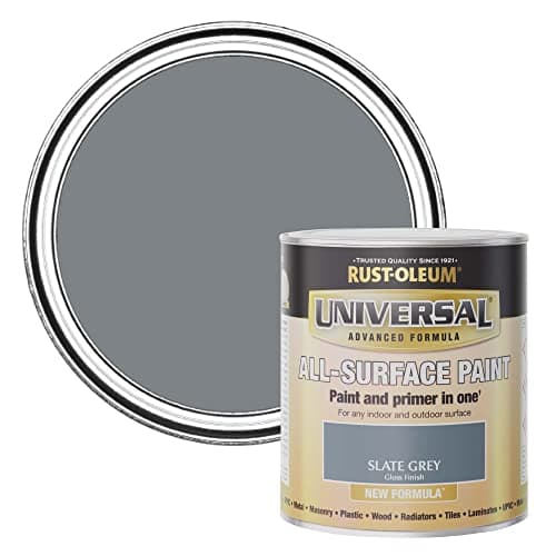 Image of Rust-Oleum Universal Paint & Primer Gloss Slate Grey 750ml