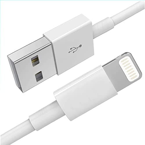 Image of MAXIMUM RANGE E-SELLERS iPhone Charger 1M cable,iPhone to USB A Cable 1 Meters, Fast Charging Cable Lead for iPhone 14 13 12 SE 2020 11 Xs Max XR X 8 Plus SE iPad Pro (1M, White)