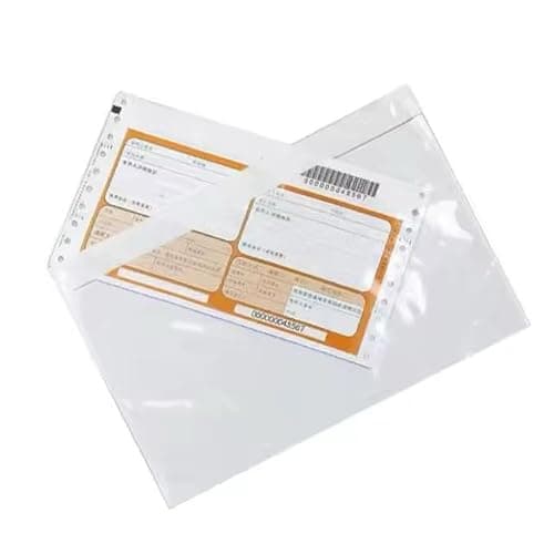 Image of DL Plain Enclosed Wallets | 235mm x 132mm | Clear Front, Self-Adhesive Packing List Envelopes for Shipping & Parcels | (1000)