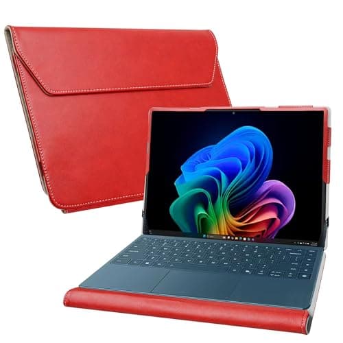 Image of Protective Case for Samsung Galaxy Book 5 360 15 NP750QHA NP750QHA-KG2US/Samsung Galaxy Chromebook Plus XE550XGA XE550XGA-KC1US/Samsung Galaxy Book 4 Edge 15 NP750XQAA NP750XQA-KB2US,Red